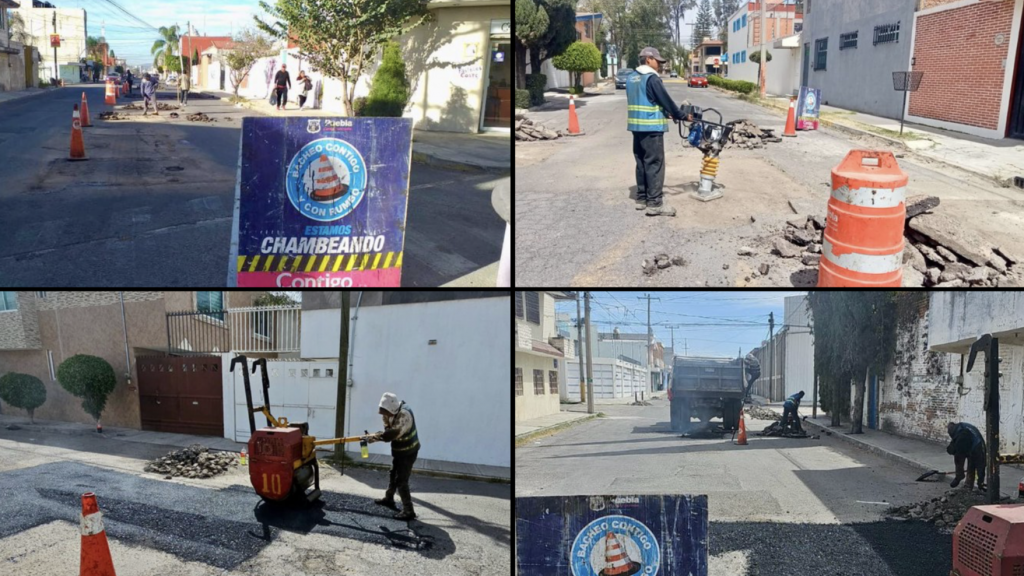 Tome precauciones Habrá reducción de carriles en calles de Puebla por labores de bacheo este